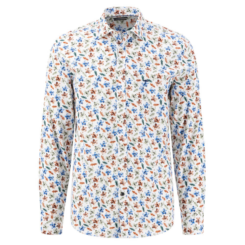 Fynch Hatton Patterned Cotton Shirt